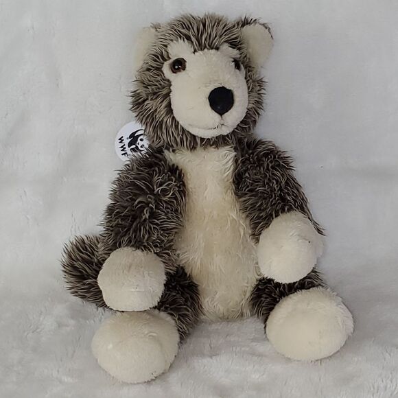 Build a Bear Workshop World Wildlife Fund Grey Timberwolf Plush - Picture 1 of 7